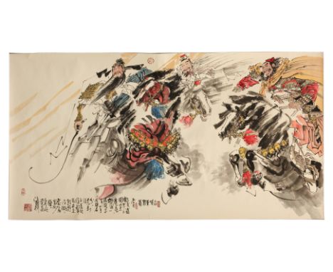 CHINESE SCHOOL (LATE XX) - INK PAINTING, 179 x 95cm
20th century, ink and colour on paper
179 x 95cm
Ownership Statement: Thi