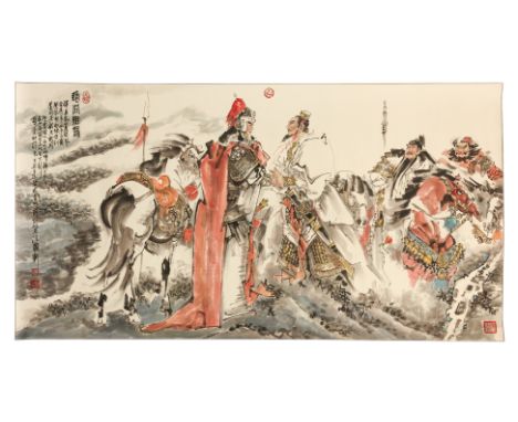 CHINESE SCHOOL (LATE XX) - INK PAINTING, 179 x 95cm
20th century, ink and colour on paper
179 x 95cm
Ownership Statement: Thi