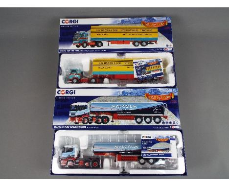 Corgi - A pair of boxed Limited Edition 1:50 scale trucks from the Corgi 'Hauliers of Renown' range. Lot includes CC13762 Sca