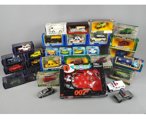 Corgi, Matchbox, Eligor, Micro Machines and others - Over 20 predominately boxed diecast model vehicles in various scales. Lo