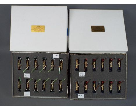 Asset Figures - Two boxed sets of soldiers by Asset Figures. Sets are marked 'Ceylon Army Air Force, and ' Kenya 2nd Bttn, Ke