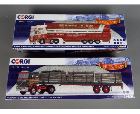 Corgi - A pair of boxed Limited Edition 1:50 scale trucks from the Corgi 'Hauliers of Renown' range. Lot includes CC15505 Vol