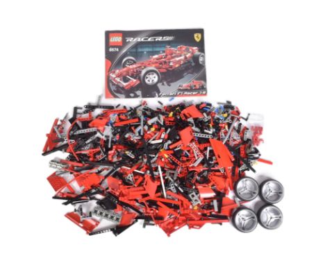 Lego - a vintage Lego Racers set No. 8674 Ferrari F1 Racer 1/8 scale. Unboxed with original instructions. The vendor assures 