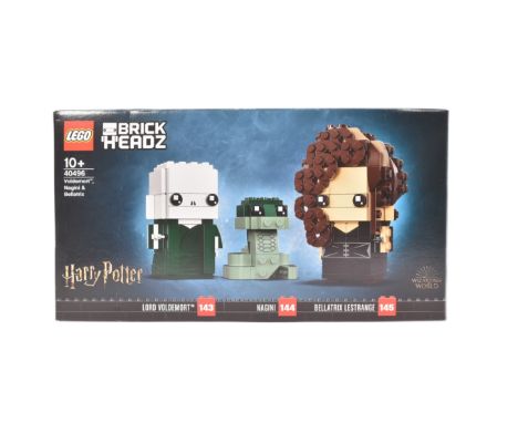 Lego - a factory sealed Lego Harry Potter Brickheadz set No. 40496 Voldemort, Nagini &amp; Bellatrix Lestrange. Sealed.

From