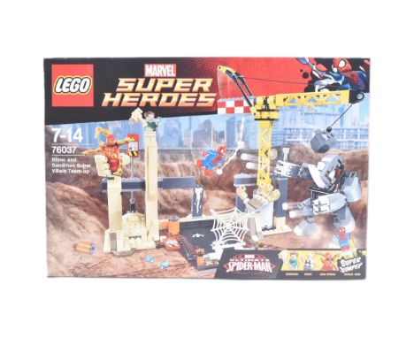 Lego - an original Lego Marvel Super Heroes set No. 76037 Rhino &amp; Sandman Super Villain Team Up. The set rebagged, with a
