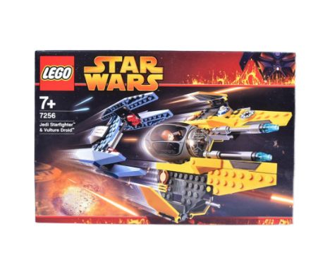 Lego - an original Lego Star Wars set No. 7256 Jedi Starfighter &amp; Vulture Droid.&nbsp;The set rebagged, with all minifigu