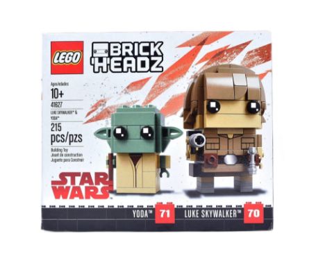 Lego - an original Lego Star Wars Brickheadz set No. 41627 Yoda &amp; Luke Skywalker.

From a large private collection of Leg