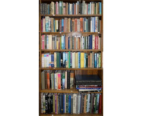 NINE SHELVES OF BOOKS, TO INCLUDE TRAVEL, ART REFERENCE, MONOGRAPHS, HISTORY AND MISCELLANEOUS SUBJECTS  