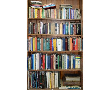 FIVE SHELVES OF BOOKS, MISCELLANEOUS GENERAL SHELF STOCK  