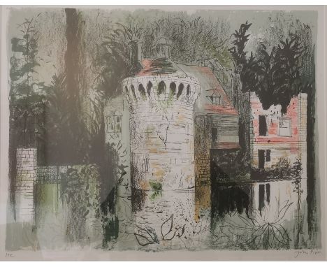 John Piper, British (1903-1992), lithograph in colours, Hors D' Commerce, 'Scotney Castle, Kent', signed 'John Piper' and HC 