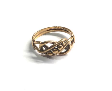 9ct gold vintage  knot ring (2.5g) 