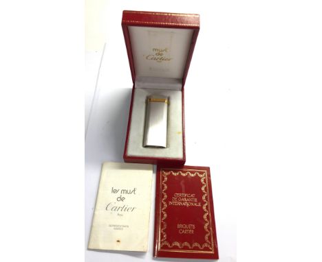 Vintage Cartier cigarette lighter boxed 