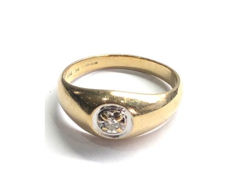 9ct gold diamond ring weight 3.9g 