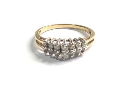 14ct gold diamond ring (2.1g) 