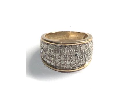 9ct gold vintage diamond ring (4.5g) 