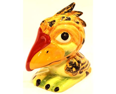 Lorna Bailey small bird, Wally The Wader, H: 10 cm. No cracks, chips or visible restoration. P&amp;P Group 1 (£14+VAT for the