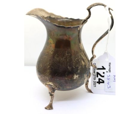 Hallmarked silver creamer, Birmingham assay, 161g. P&amp;P Group 1 (£14+VAT for the first lot and £1+VAT for subsequent lots)