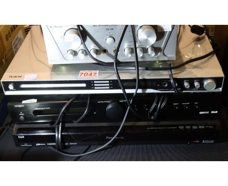 Panasonic DVD recorder DMREZ27, Tangent digital tuner DAB 100, i View-400KR and Skytronic digital sound amplifier. Not availa
