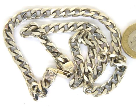 925 silver neck chain, L: 51 cm, 47g. P&amp;P Group 1 (£14+VAT for the first lot and £1+VAT for subsequent lots) 