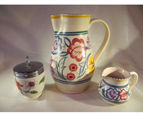 2x Pieces of Poole pottery and 1x piece of Royal Worcester.