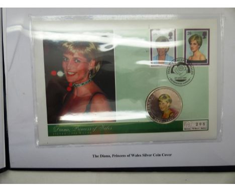 Westminster Mint 2007 silver coin cover, Diana Princess of Wales, limited to 450, this being number 208. P&amp;P Group 1 (£14