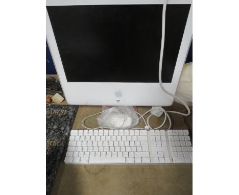 An Apple iMac computer with keyboard (untested) 