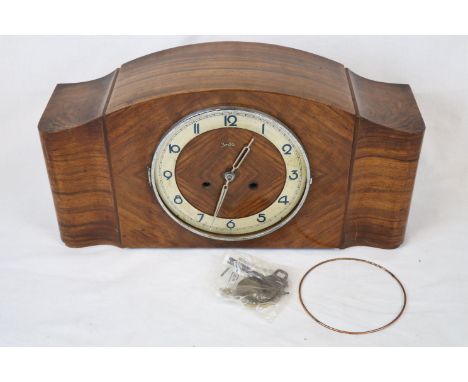 Large Zentra Oak cased Mantle clock