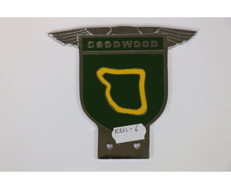 Goodwood Chrome & Enamel Car Badge