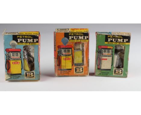 Britains. Three boxed Britains Shell & Esso Petrol Pumps, nos.  1260, 1261 & 1263 (sold as seen)