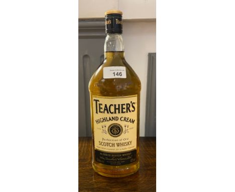 A Bottling of Teacher's Highland cream scotch whisky- 1 litre. 
