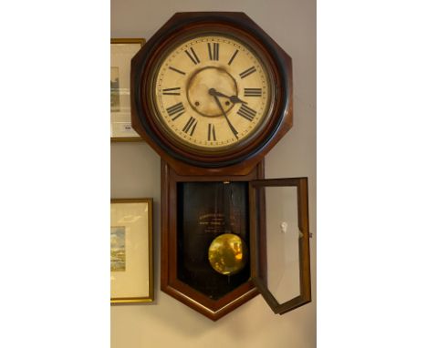 American wall clock [Ansonia Clock Co] [80cm] 