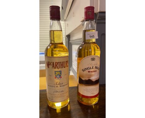 Two bottlings of Scotch whisky- MacArthur's 