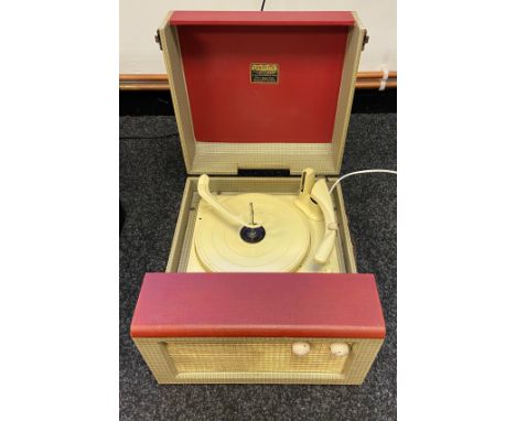 A Vintage portable record player 'Dansette' In a working condition. 