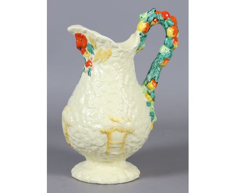 A Clarice Cliff Newport pottery jug decorated in the Celtic Harvest pattern.