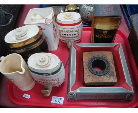 Wade Johnnie Walker Whisky Jug, Wade Scotch - Sherry barrels, etc:- One Tray.