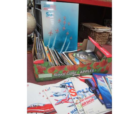Royal Air Force Red Arrows 2010 Programme, signed by a few pilots, Red Arrow unframed prints, R.A.F Waddington programme's, R