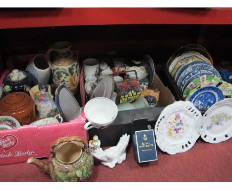 Mid XX Century Jug Vase, Noritake dishes, plates, etc:- Three Boxes.