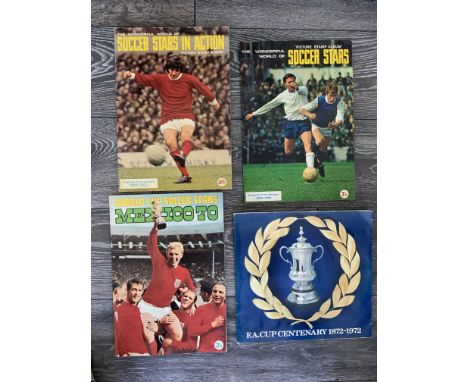 FKS Complete Football Sticker Books: Wonderful World Of Soccer Stars 68/69 69/70 and the World Cup 1970. All 3 albums in good