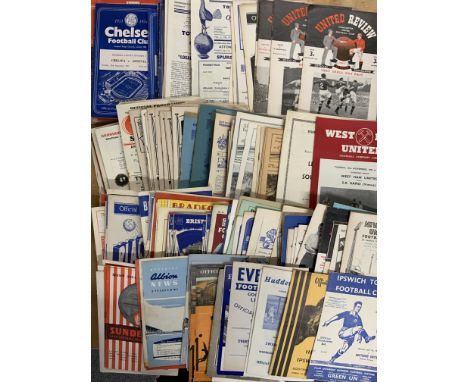 1950s Football Programmes: Representation of virtually every club. Condition is outstanding. There are no faults in any of th