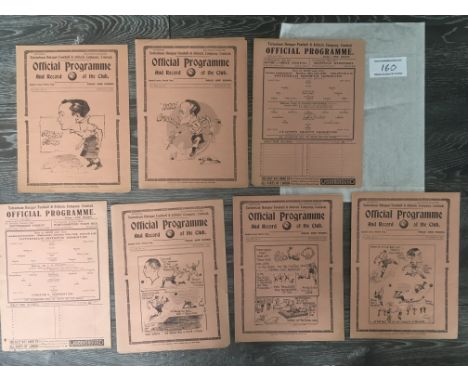 1937 - 1938 Tottenham Home Reserve Football Programme Collection: London Combination matches in good condition v Luton Crysta