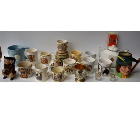 Ceramics - a quantity of Royal Commemorative ware, including coronation of King Edward VIII; another, King George VI; Queen V