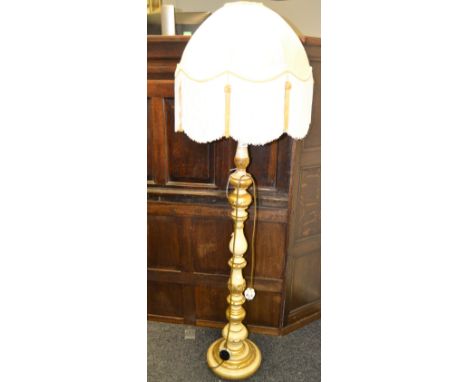 A contemporary standard lamp.