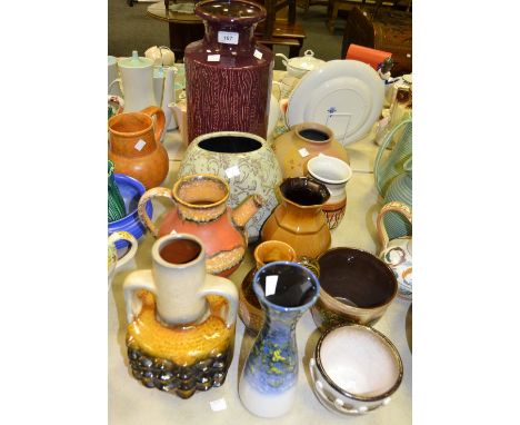 West German Ceramic Vases - 4648-40; 1844 - 25;  402125;  others, various;  etc (11)