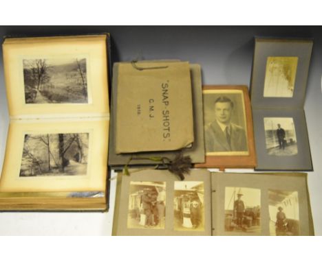 Photography - a collection of albums of photographs, various subjects, First World War soldiers, hospital and nurses, life on