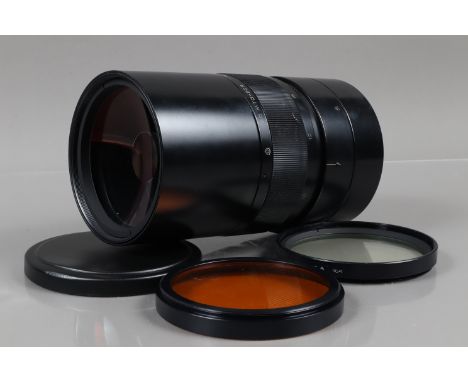 A Maksutov MC MTO-11CA 1000 f/10 Reflex Lens, Canon FD mount, barrel G, light wear, elements VG, with skylight &amp; orange f