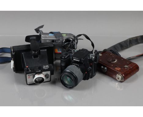 A Sony a100 DSLR &amp; Other Cameras, powers up, shutter working, appears to function as should, body G, with 18-70mm f/3.5-5