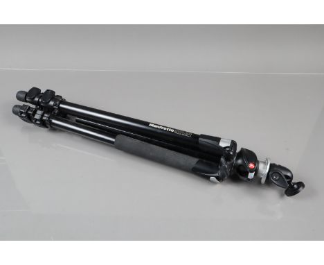 A Manfrotto 055XPROB Tripod, with Manfrotto 494 ball head, some light wear, G 