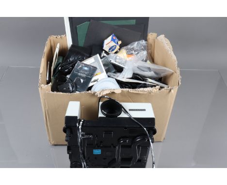 Photographic Accessories and Related Items, including a Haninex La Ronde EFT slide projector, a HP Photosmart A430 printer, f