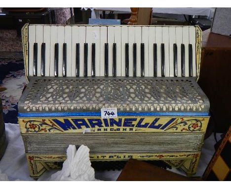 A Marinelli piano accordion.