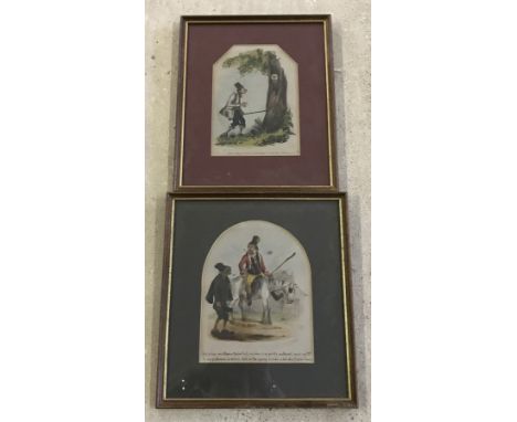2 Framed and glazed vintage cartoons prints. "It’s a howl and no mistake! - wot hies to be sure" and  "Vot is that you Mister